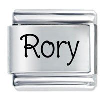 Rory Etched Name Italian Charm