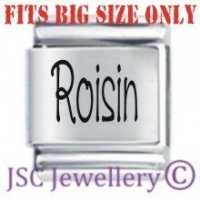 Roisin Etched Name Charm - Fits BIG size 13mm