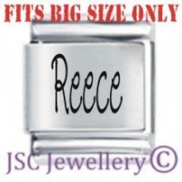 Reece Etched Name Charm - Fits BIG size 13mm