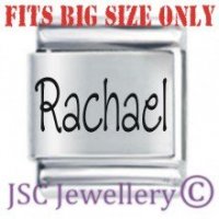 Rachael Etched Name Charm - Fits BIG size 13mm