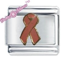 Pink Ribbon Breast Cancer Italian Charm