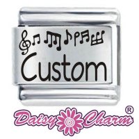 Personalised Music Notes Italian Charm by Daisy Charm®