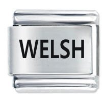 Welsh ETCHED Italian Charm