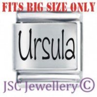 Ursula Etched Name Charm - Fits BIG size 13mm