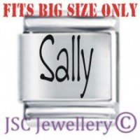Sally Etched Name Charm - Fits BIG size 13mm