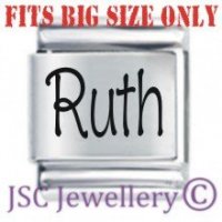 Ruth Etched Name Charm - Fits BIG size 13mm