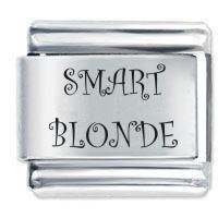 Smart Blonde ETCHED Italian Charm