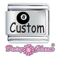 Personalised 8 Ball  Italian Charm by Daisy Charm ®