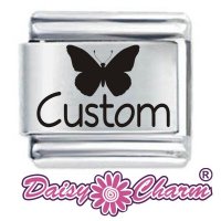 Personalised Butterfly Italian Charm by Daisy Charm®
