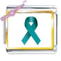 Ovarian Cancer Ribbon Picture Italian Charm