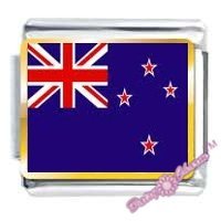 New Zealand Flag Photo Italian Charm