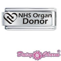 NHS Organ Donor Alert Charm