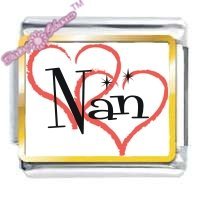 Nan Heart Picture Italian Charm