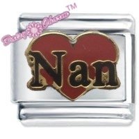 Nan Heart Italian Charm