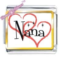 Nana Heart Picture Italian Charm