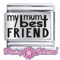 My Mum my Best Friend ETCHED Italian Charm by Daisy Charm®