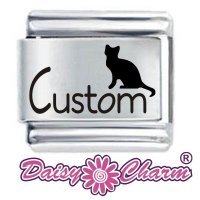 Personalised Cat Italian Charm by Daisy Charm®