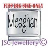 Meaghan Etched Name Charm - Fits BIG size 13mm