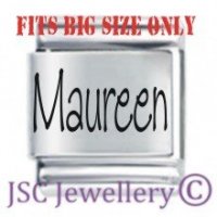 Maureen Etched Name Charm - Fits BIG size 13mm