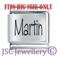 Martin Etched Name Charm - Fits BIG size 13mm