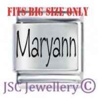 Maryann Etched Name Charm - Fits BIG size 13mm
