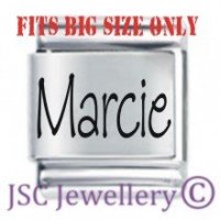 Marcie Etched Name Charm - Fits BIG size 13mm