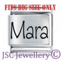 Mara Etched Name Charm - Fits BIG size 13mm