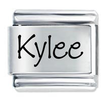 Kylee Etched Name Italian Charm