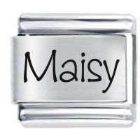 Maisy Etched Name Italian Charm