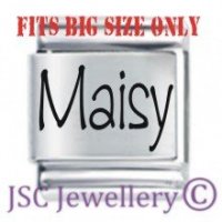 Maisy Etched Name Charm - Fits BIG size 13mm