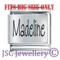 Madeline Etched Name Charm - Fits BIG size 13mm