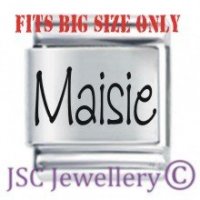 Maisie Etched Name Charm - Fits BIG size 13mm