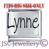 Lynne Etched Name Charm - Fits BIG size 13mm
