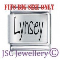 Lynsey Etched Name Charm - Fits BIG size 13mm