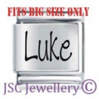 Luke Etched Name Charm - Fits BIG size 13mm