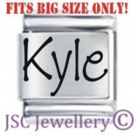 Kyle Etched Name Charm - Fits BIG size 13mm