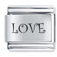 Love ETCHED Italian Charm