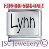 Lynn Etched Name Charm - Fits BIG size 13mm