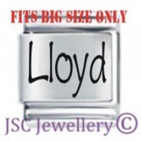 Lloyd Etched Name Charm - Fits BIG size 13mm