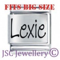 Lexie Etched Name Charm - Fits BIG size 13mm