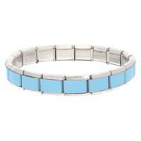 Light Blue 18 Link Starter Bracelet