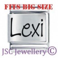 Lexi Etched Name Charm - Fits BIG size 13mm