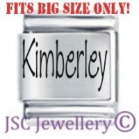 Kimberley Etched Name Charm - Fits BIG size 13mm