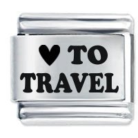 Love To Travel ETCHED Italian Charm