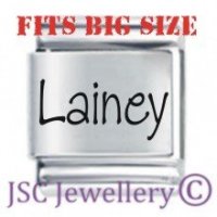 Lainey Etched Name Charm - Fits BIG size 13mm