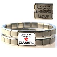 Large Colour Insulin Treated Diabetic Medical ID Alert Bracel