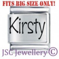 Kirsty Etched Name Charm - Fits BIG size 13mm