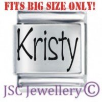 Kristy Etched Name Charm - Fits BIG size 13mm