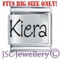 Kiera Etched Name Charm - Fits BIG size 13mm