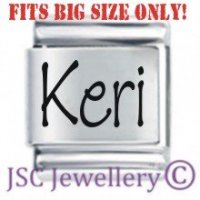 Keri Etched Name Charm - Fits BIG size 13mm
